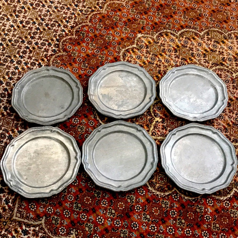 Crown Castle LTD. pewter dishes